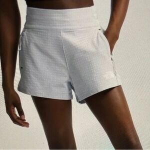 The North Face Women's Tekware Shorts Light‎ Blue Textured Athletic Size S